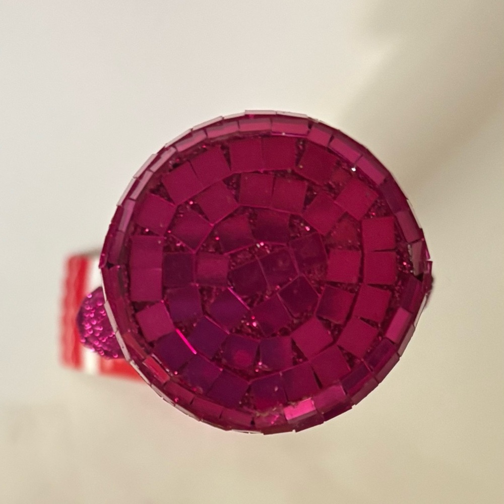 Ashland Christmas mirror disco ball nutcracker NWT NEW Xmas pink 13” - Picture 7 of 8
